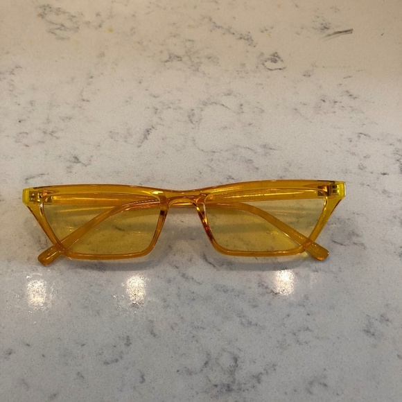 FASHION NOVA Orange "The Whiskers" Sunglasses - Picture 2 of 4